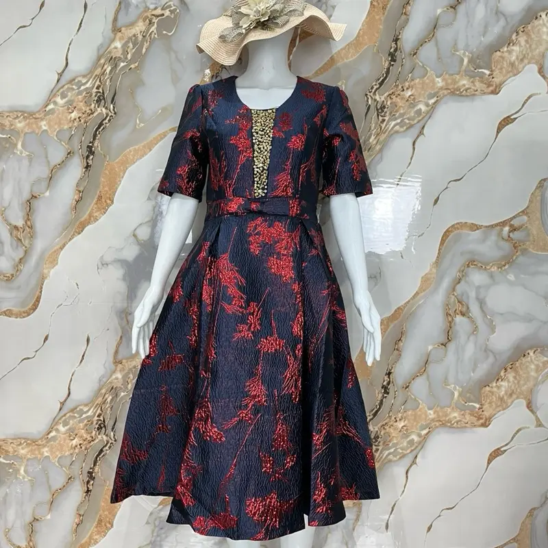 Dress Jaguar Payet Daun 7863/Dress Pesta mewah/Dress Rumah Butik Bellicia Kondangan 1