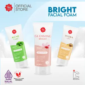 Viva Facial Foam Bright Series - Pembersih Wajah Cerah, Glowing, Anti Jerawat & Wajah Berminyak