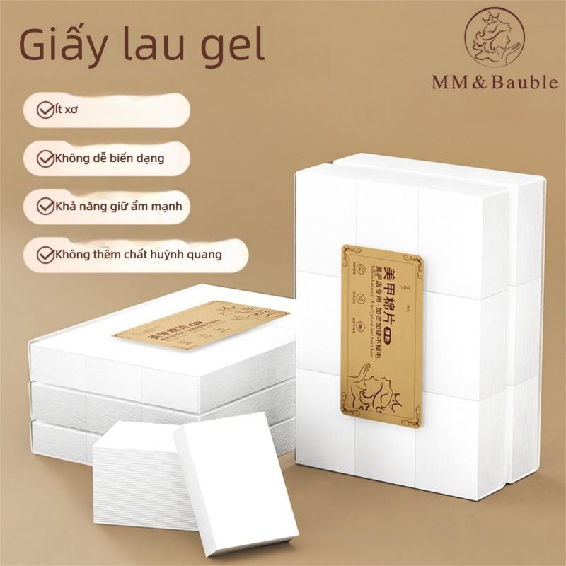 Khăn lau GEL không xơ và không huỳnh quang Chuyên dụng cho thẩm mỹ viện vật liệu PVC bền chống rách mềm mại theo tiêu chuẩn y tế Nhật Bản Dụng cụ làm móng Khăn lau Gel an toàn và khỏe mạnh SIÊU DẺO và KHÔNG RÁP công nghệ chống xơ 50% o