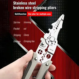 Tang Dekrustasi Kabel Pengupas Kawat Multi Alat Tang Alat Perbaikan Kawat Multifungsi - zansen