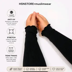 Manset Tangan Anti UV / Anti Panas Rajut Premium – 40cm | Nyaman & stretchi