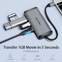 Gambar Vention CNB Converter Type C Hub 5 in 1 Resolution up to 4K 30Hz Ultra HD , Multiport 3x USB3.0 HDMI Power Delivery PD 87W dari Click & Go Tokopedia Kota Bandung 5 Tokopedia