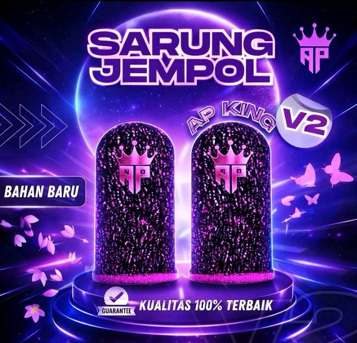 Sarung Jempol Ap King V2 Logo Reflective Responsif + Sensi Game FF - Untuk Game Mobile Free fire Gaming by Andra ST