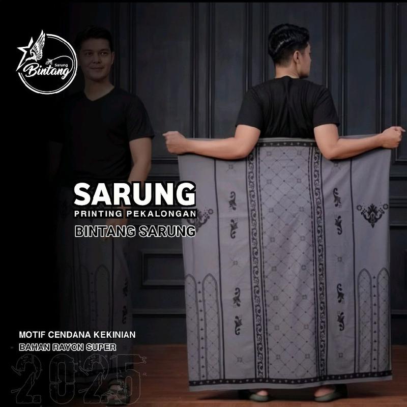 BINTANG SARUNG [RAYON PREMIUM]-Sarung New Arrival Sarung Gloyor Dewasa Motif terbaru Kekinian Santri Ramadhan 2025  Nyaman Muslim Pekalongan 4