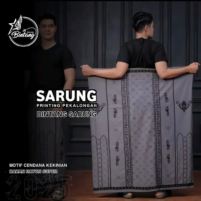 BINTANG SARUNG [RAYON PREMIUM]-Sarung New Arrival Sarung Gloyor Dewasa Motif terbaru Kekinian Santri Ramadhan 2025  Nyaman Muslim Pekalongan 4