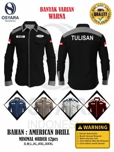 Kemeja PDH PDL Custom Bordir Tactical M-Tac Outdoor Seragam Kerja Kantor Komunitas Lapangan Outdoor Kombinasi Warna Terbaru