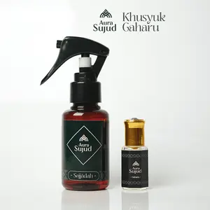 Khusyuk Gaharu - Paket Minyak Wangi Gaharu & Sajadah