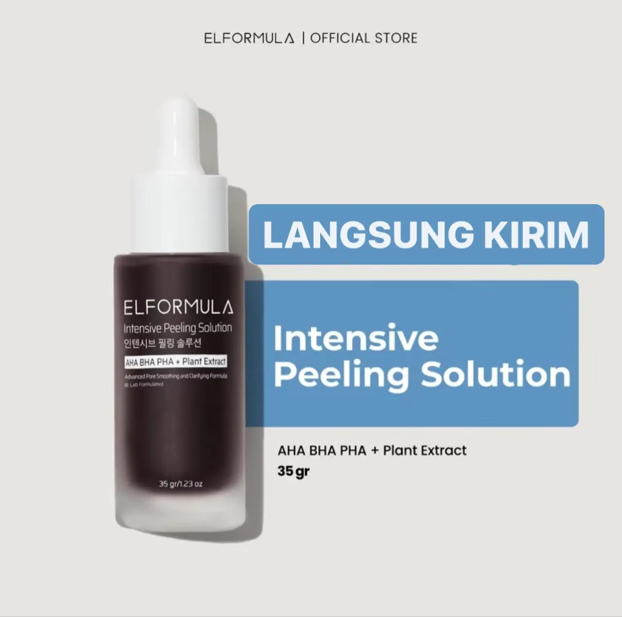 [LANGSUNG KIRIM] ELFORMULA Intensive Peeling Solution - SERUM ELFORMULA - Serum Exfoliasi Wajah Mencerahkan Dark Spot dan Eksfoliasi Mengangkat Sel Kulit Mati Exfoliating with AHA BHA PHA