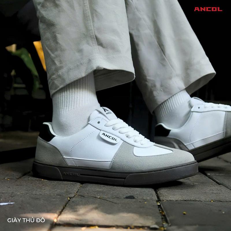 Ancol Giày Gat Shoes Thời Trang NewClassic Rustle Nam Nữ Size 36-43 Đế Cao Su Bằng Êm Chân Thoáng Khí Da Ultra Microfiber Lót Eva Tăng Chiều cao Massage Chân Thoải Mái Sneaker Giày Thời Trang Việt Nam Chất Lượng Cao