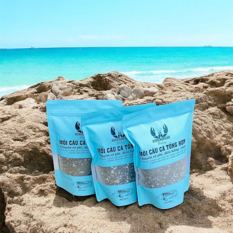 Combo 3 gói mồi câu tổng hợp chất lượng cao.  - Đi Câu, Fishing