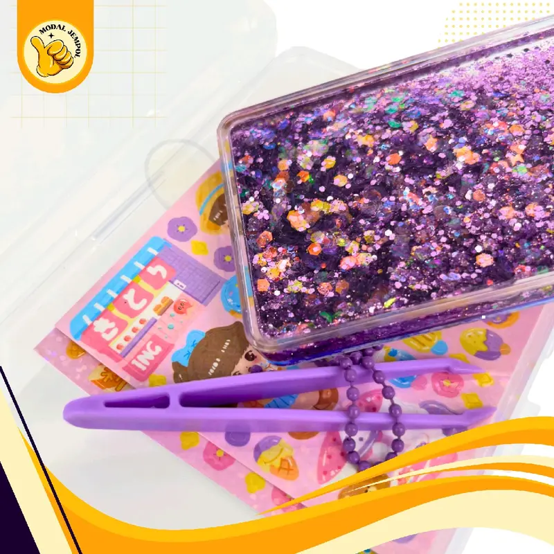 Mainan Anak Shimmer Shacker Assorted Kotak Glitter dengan Stiker Kreatif Toys 2