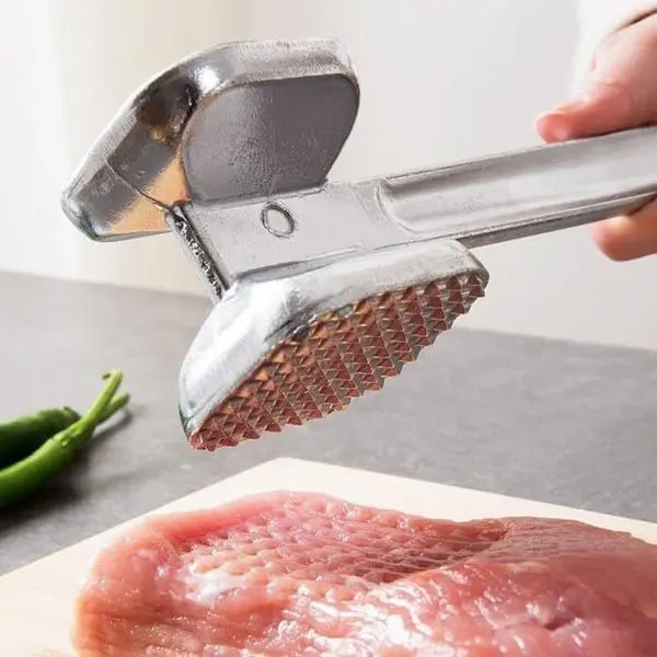 LITTLE BEE Palu Daging Meat Hammer Stainless Alat Gepukan Pelunak Daging Dua Sisi Pemecah Es Batu