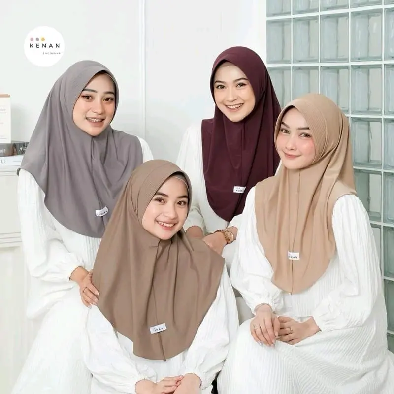 Kenan Hijab Instan Dzevada Size M / Instan Hijab Matt Jersey