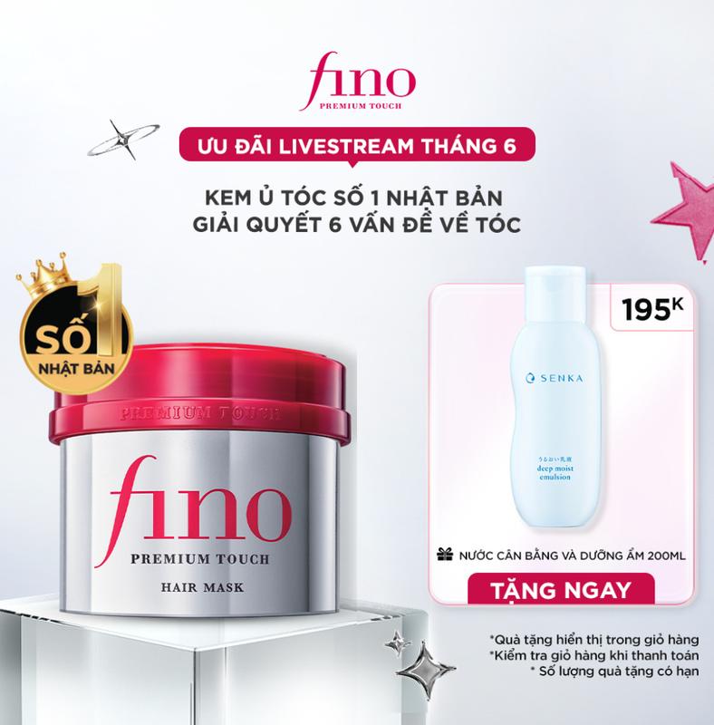 [Tun Phạm 27.6] Kem ủ tóc cao cấp FINO PREMIUM TOUCH B 230G