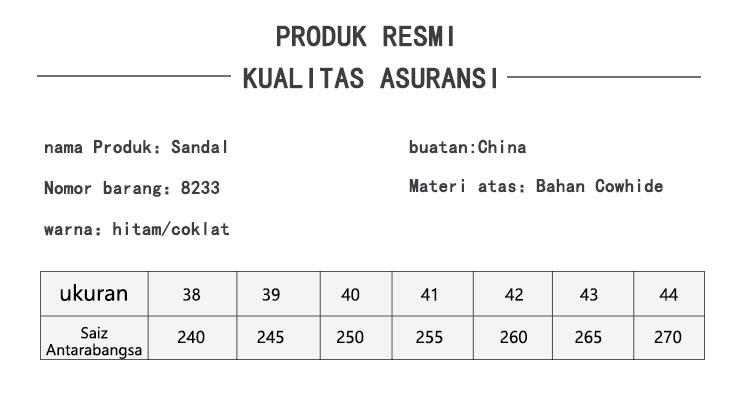 Product Introduction of 8233 - PAMATE Fashion Sandal Pantai Berjalan Sandal Kasual Sandal Pria Sendal 5