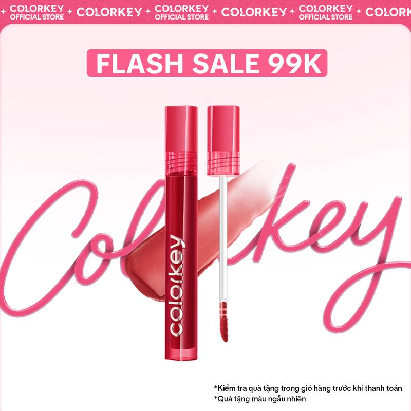 [FLASH SALE 99K] Son Kem Velvet COLORKEY Phiên Bản 3.0 Chất Son Mỏng Mịn, Bền Màu Mềm Mượt Trên Môi 3g
