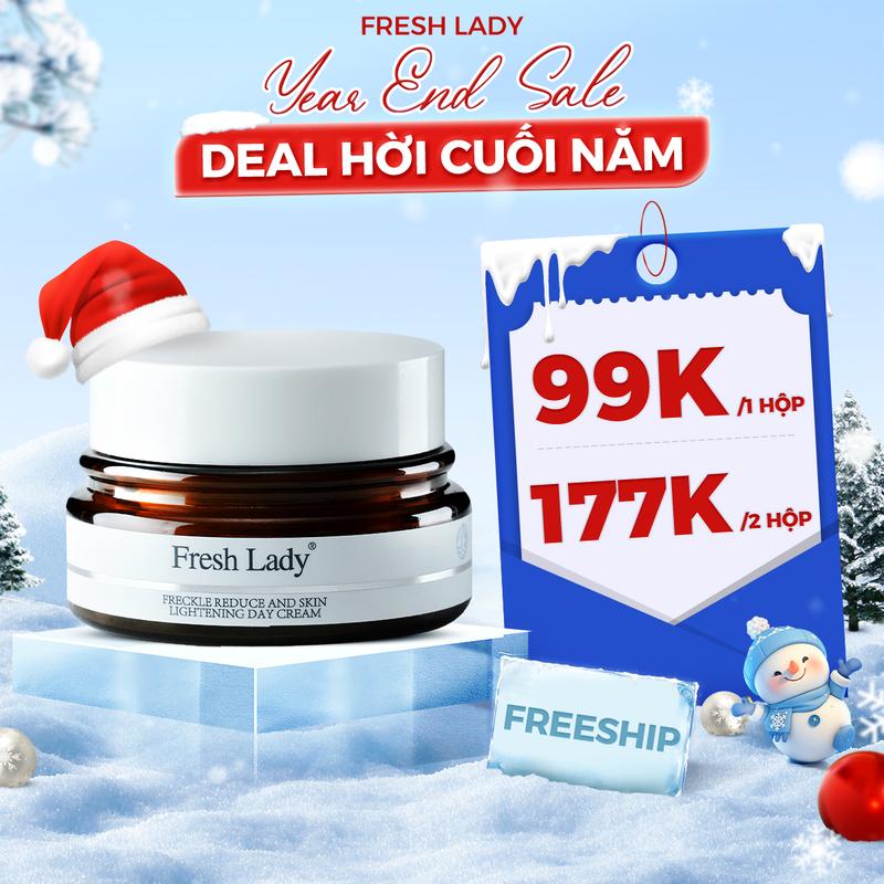  Kem Vi Tinh Thể Fresh Lady - Sản Phẩm Chăm Sóc Da Cao Cấp Hỗ trợ Giảm Thâm Và Làm Sáng Da 