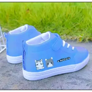 Sepatu Anak Perempuan boot Motif Meow Keren