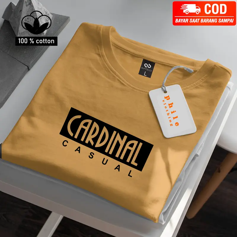 ( PROMO COD ) Kaos Distro casual Blok Gold Motif Lengan Pendek Terbaru Atasan Terlaris Bahan CATON COMBED 100% Katun Soft Combat Tebal 3