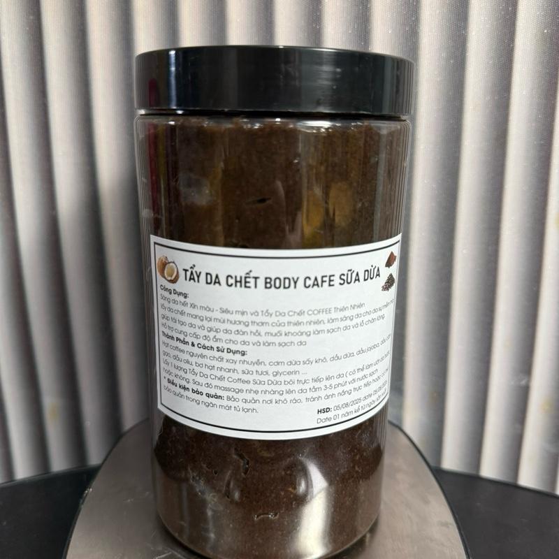 [1000G] Tẩy Da Chết Mặt & Body Cafe Xoay Nhuyễn Sữa Dừa Thiên Nhiên Làm Sáng Da Siêu Mịn Cấp Ẩm Cho Da Women Hạt Coffee Nguyên Chất Cơm Dừa Sấy Khô Dầu Jojoba Dầu Oliu