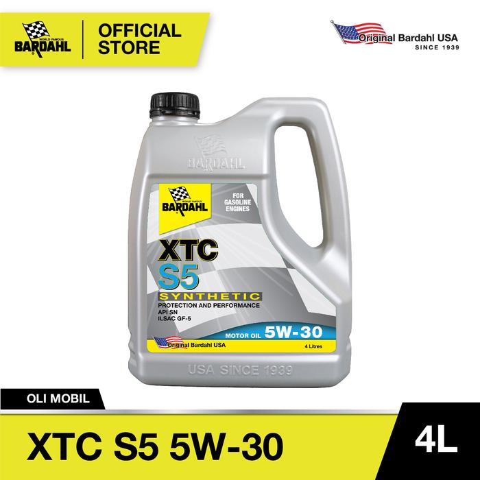 Gambar Bardahl XTC S5 5W-30 Synthetic - Oli Mesin Bensin (4L) dari Bardahl Indonesia Kota Administrasi Jakarta Utara Tokopedia
