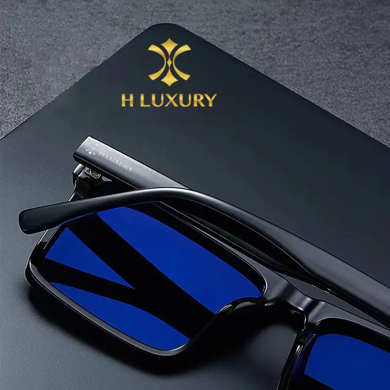 [Hluxury] Kính râm nam nữ H Luxury Eyewear Form chữ nhật V2 cho Nam Nữ - Mắt Kính Râm Nam Nữ Form Dạng Mới 6