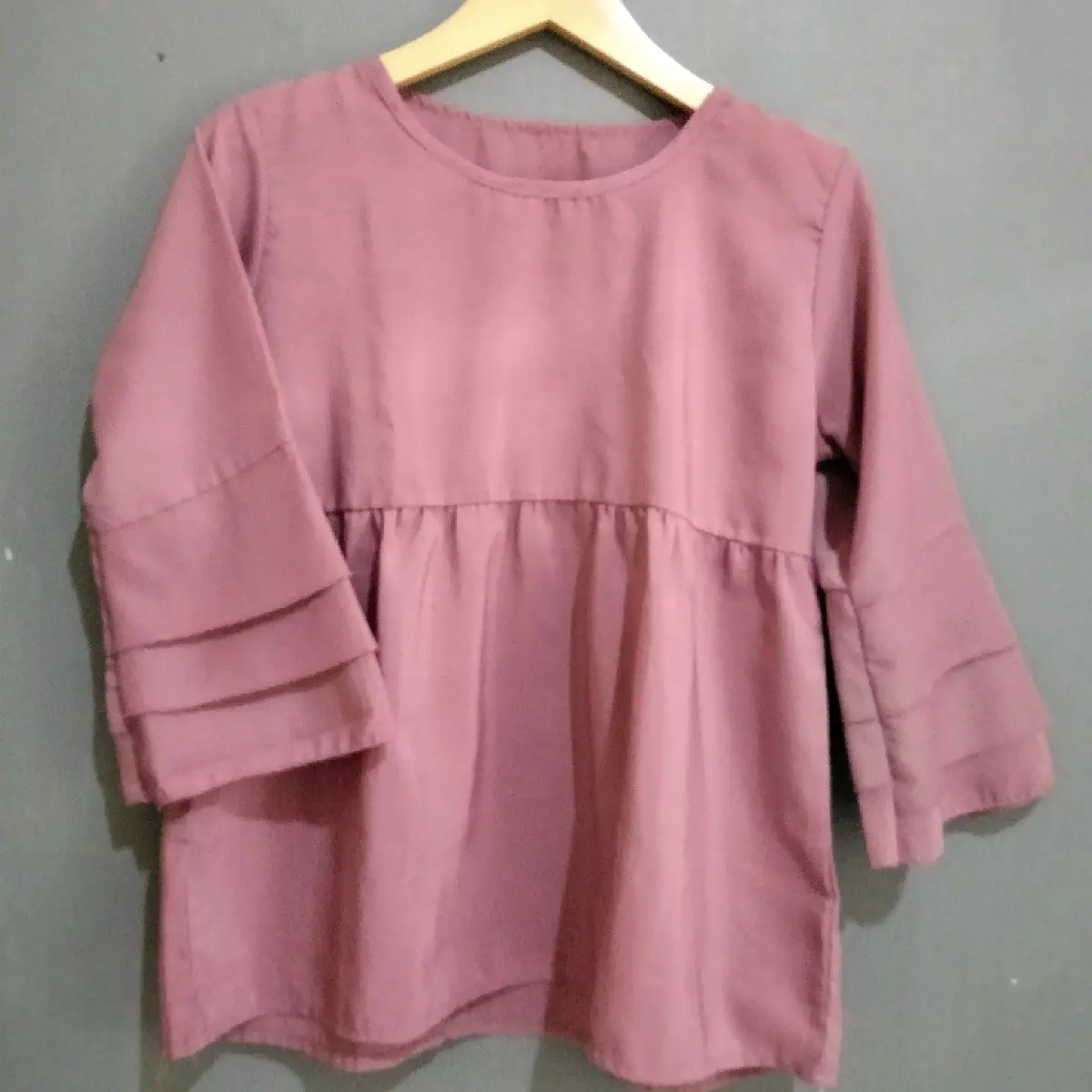 blouse lengan susun/blouse rafel