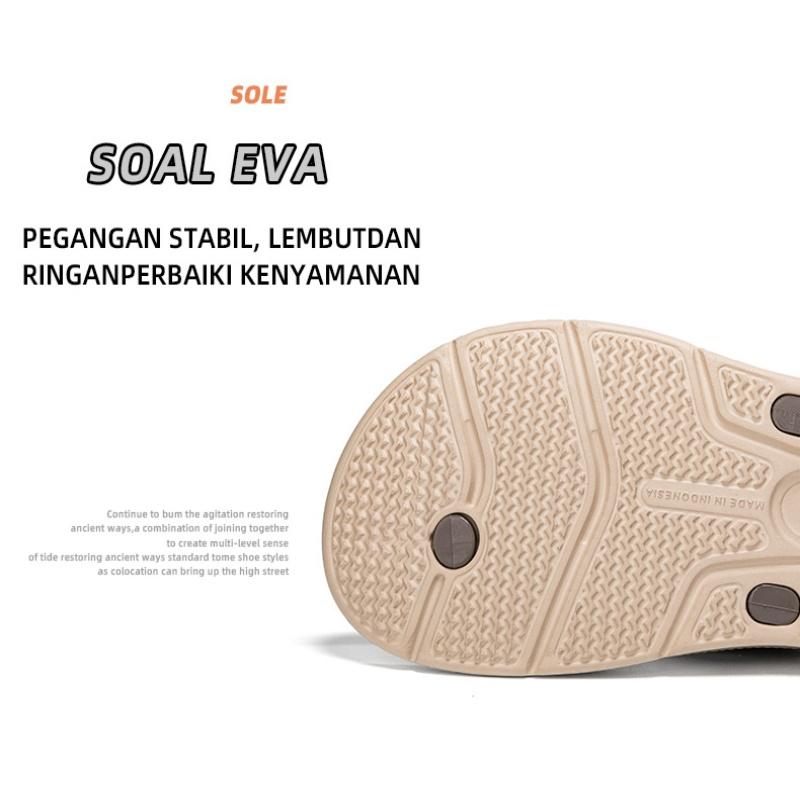 Product Introduction of IRSOE Sandal jepit modis terbaru untuk pria dan wanita, nyaman dan anti air anti slip sandal pria sepatu cowok keren sandal selop pria Sendal Karet 10