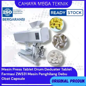 Mesin Press Tablet Drum Deduster Tablet Farmasi ZWS31 Mesin Penghilang Debu Obat Capsule