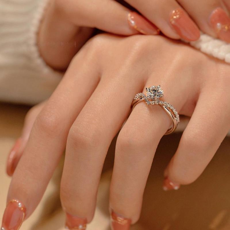 New four-prong exquisite fashion women's ring NV95-SG 3
