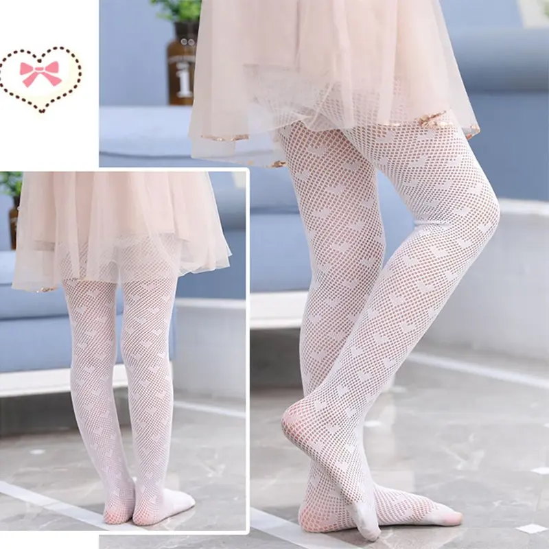 Quà Tặng Bé Gái, Độ Co Giãn Thời Trang, Quần Tất Trẻ Em, Quần Tất Lưới, Dệt Kim Mềm, Tất Cho Bé Gái 5