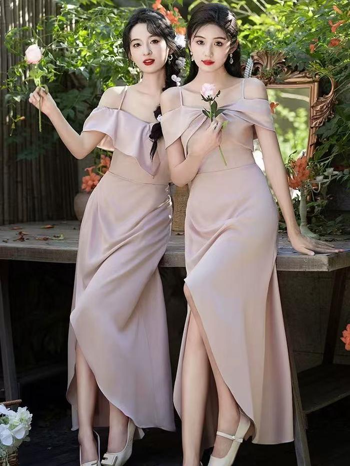 korean bridesmaid dress Jual Chiobushop - Regie / Long Dress Party Bridesmaid Pesta Prewedding Kondangan Dress Wanita Korean