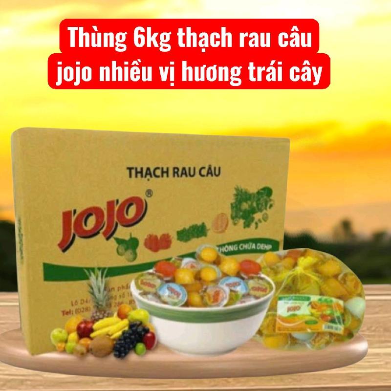  1 thùng râu câu Jojo nhiều vị hương trái cây  6kg   Ăn Vặt Socola Snack trái cây các loại không thạchtamgiác konjac thạch dừa bà tuyết thạch  rau tháp thạch  healthy 32 gr 