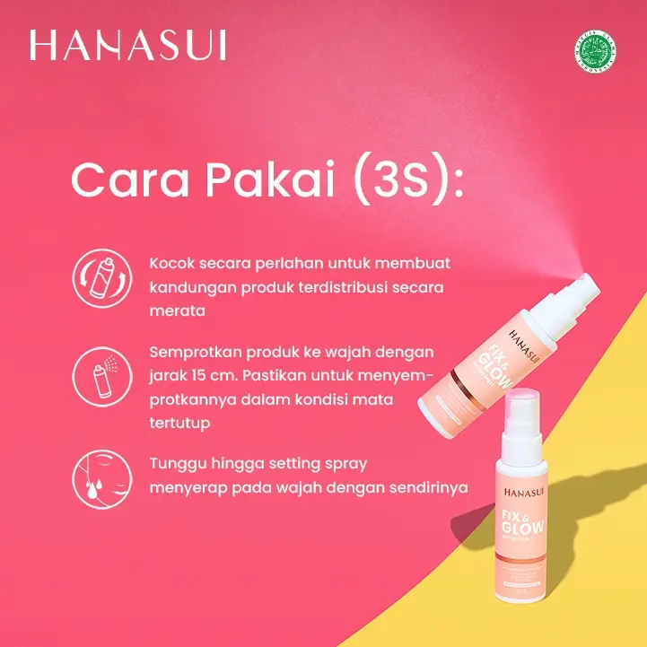Hanasui Fix & Glow Setting Spray 3