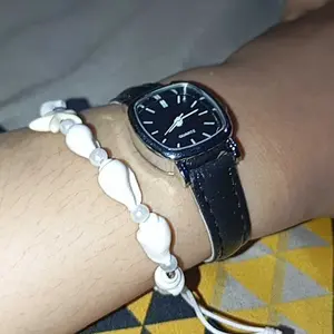 Jam Tangan Vintage Kulit Jam Tangan Wanita Kotak Jam Tangan Analog Simple Jam Tangan Import Fashion Leather Watch Quartz