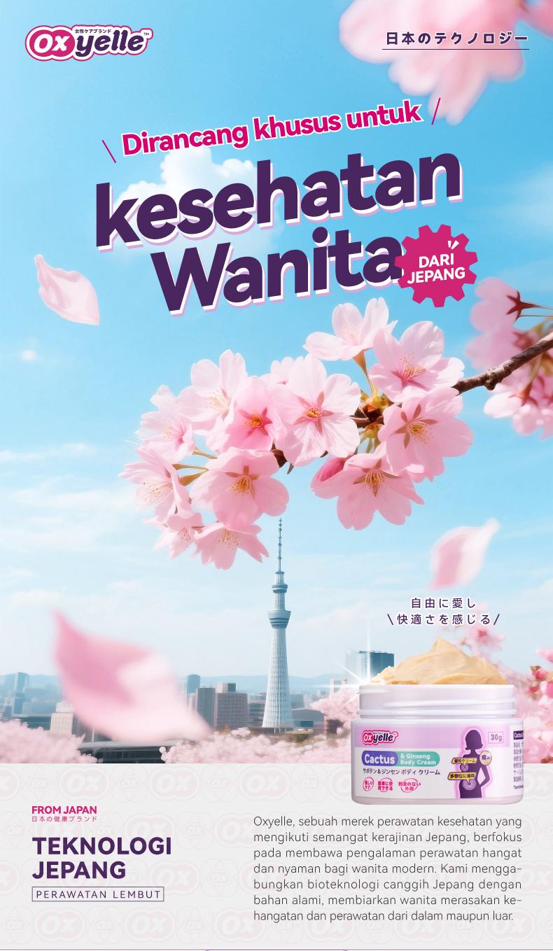 Oxyelle Krim Herbal  - Nyaman, Ringan, Perawatan Harian