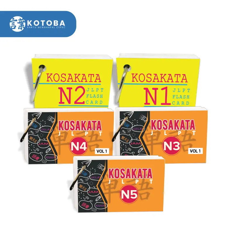 Flashcard Kosakata JLPT Bahasa Jepang - Kotoba Flashcard Belajar Toys 0