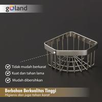 Gambar Goland Rak Spons Stainless Steel Anti Karat Sponge Storage Wastafel Sink - Silver  dari Goland Indonesia Kota Tangerang 5 Tokopedia