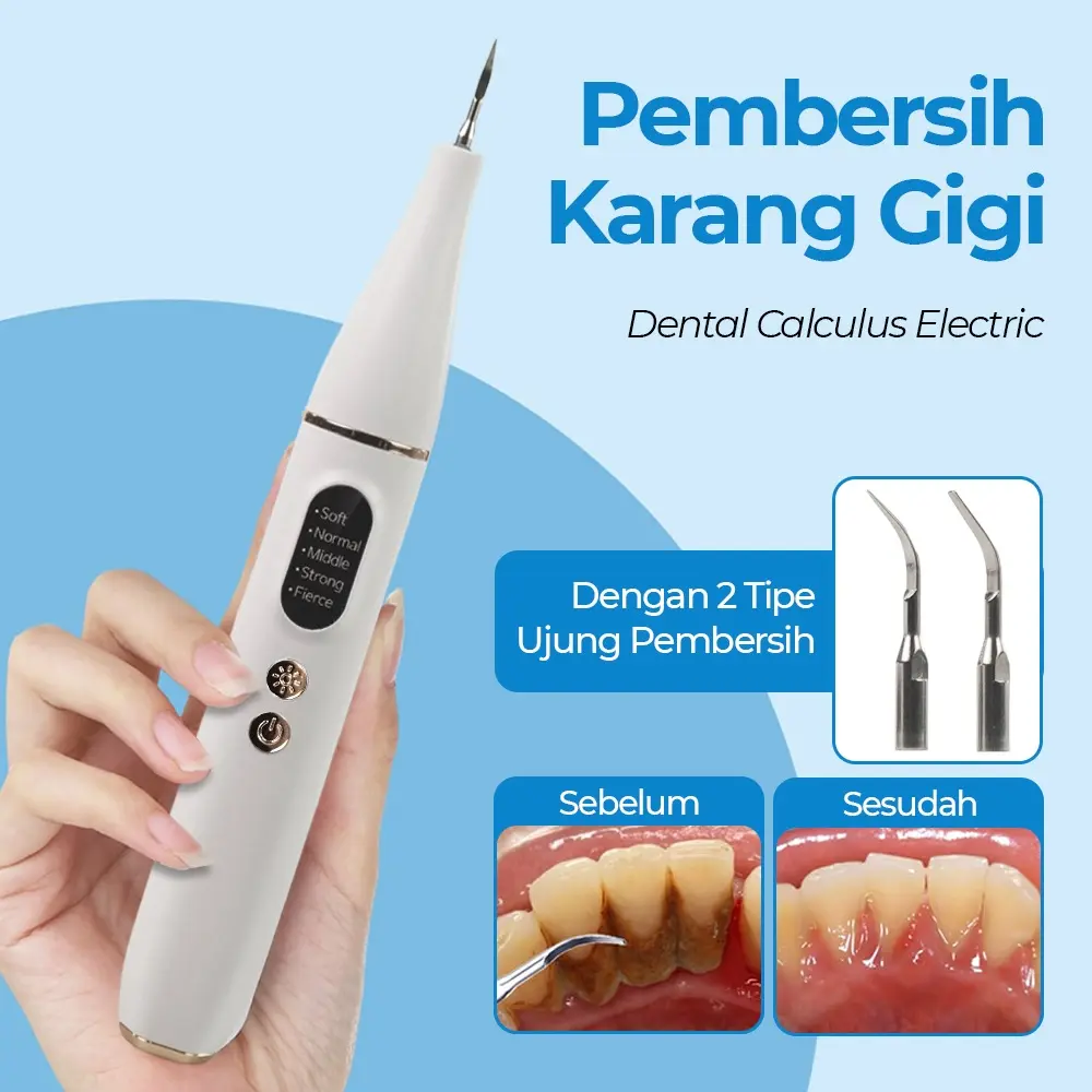 Alat Penghilang Kalkulus Gigi Pembersih Plak Gigi Listrik Ultrasonik