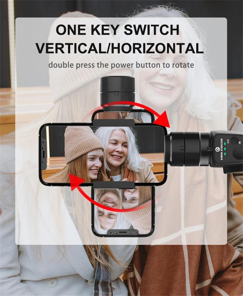 Product Introduction of Bộ Ổn Định Gimbal Cầm Tay Chống Rung, F10 Mới, 3 Trục, Thích Hợp Để Ghi Video Điện Thoại, Ổn Định Vlog, Tương Thích Với Điện Thoại Thông Minh iPhone 15 23