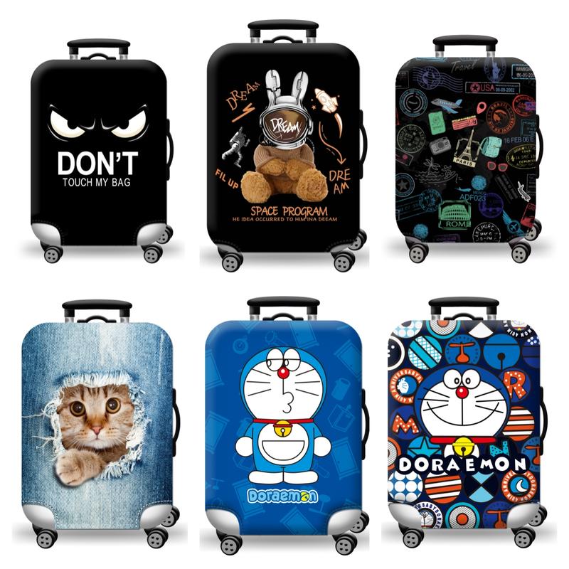 Vỏ bọc bảo vệ vali - Túi Trùm Vải Thun 3D Co Giãn 4 Chiều -Chống xước chống bụi Đôrêmon