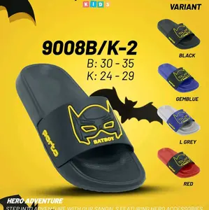 porto 9008B/K-2 sandal anak keren karakter batman batboy Fashion Karet