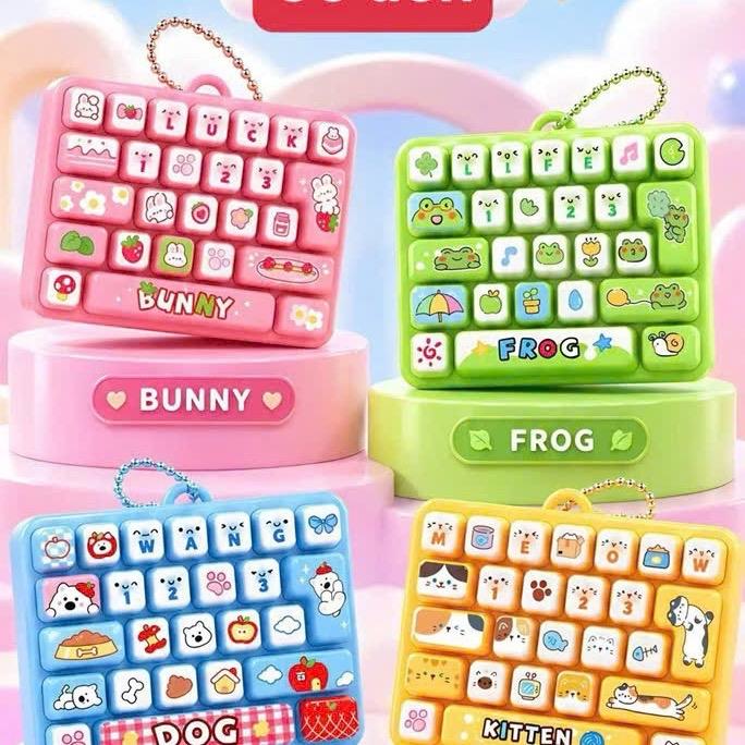 Bàn Phím Mini Hoạt Hình Dễ Thương Có Đèn, Giải Trí Giảm Stress Đồ Chơi