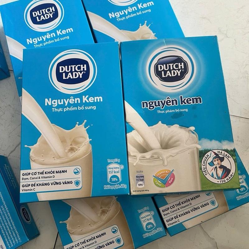   Có quà  Dutch Lady sữa bột Cô Gái Hà Lan Nguyên Kem hộp giấy 400g - Dinh dưỡng cho người trên 6 tuổi 