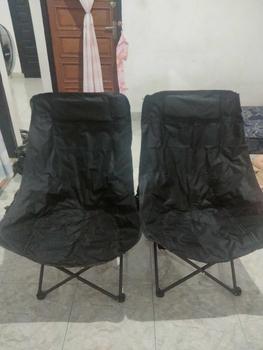 Product Review of OKGO Kursi Lipat Camping Kursi Malas Camping Kursi Lipat Pancing Camping Fishing Chair High Back Folding Chair Outdoor Outdoor bahan oxford  furnitur berkemah metal garansi produsen  warna polos beige baja karbon tinggi from a**g 1
