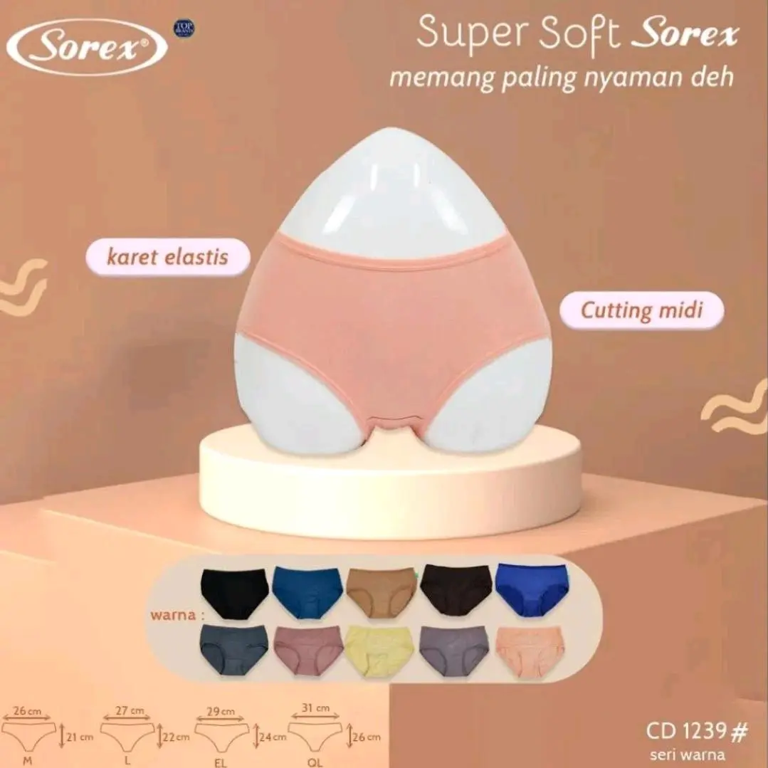 PAKET ISI 3PCS, 6PCS SOREX Cd 1239 Super Soft
