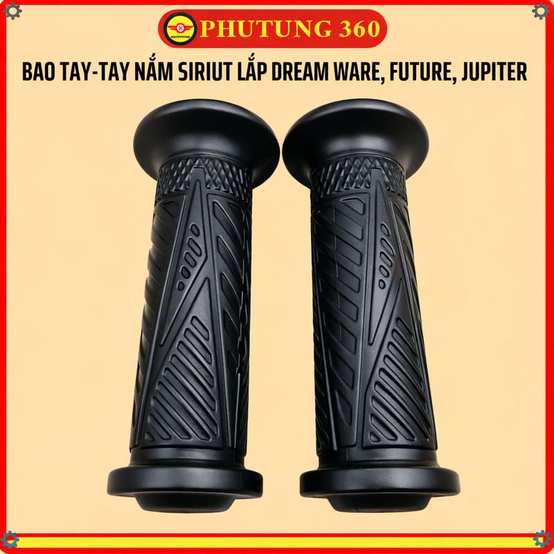 Bao Tay Xe Máy Sirius Chấm Bi Vân Chéo Cao Su Mềm Êm Tay Chống Trượt Gắn Zin…