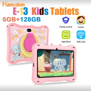 【Hancdon】Tablet Anak E13 Tablet Android Anak Layar Sentuh WIFI / Tablet Belajar Mengaji Menggambar Game Banyak Fitur / Kids Tablet RAM 6 128 GB Edukasi Pink aipet anak tab Bluetooth