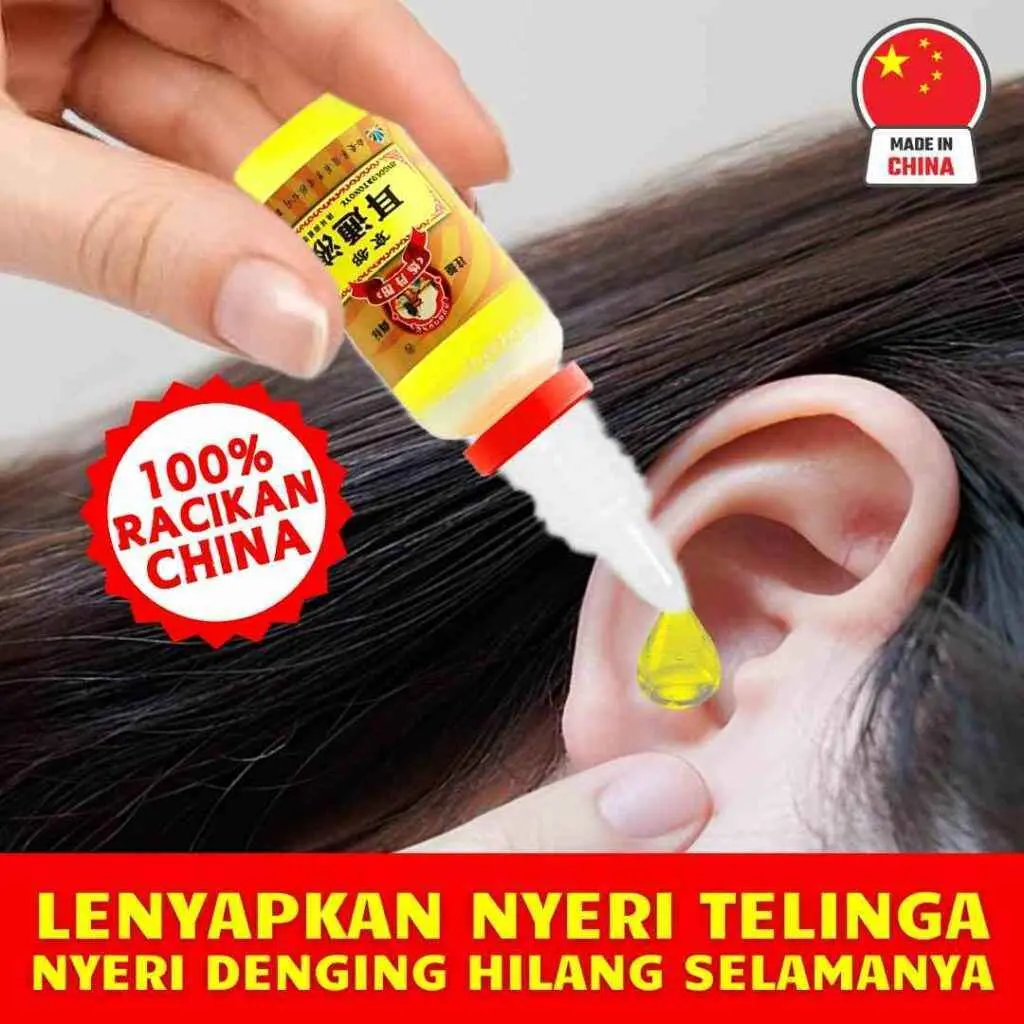 ERMING PAINCURE herbal tetes telinga berdengung sakit bernanah congek sulit mendengar tinus kotoran telinga mengeras