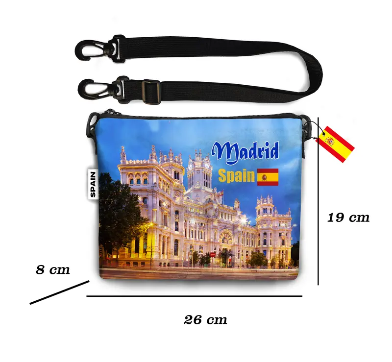 SLING BAG SPAIN TAS SELEMPANG OLEH OLEH LUAR NEGERI READY BERBAGAI MOTIF SB 002 2